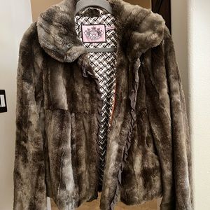 Juicy Couture faux fur coat